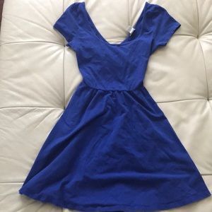 Forever 21 Cobalt DarkBlue Cross Back Detail Dress